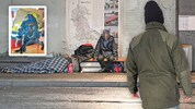 In diesen Rucksack hatte der Obdachlose alle seine Gegenstände gepackt, dann war er plötzlich ...