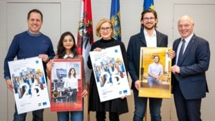 Kalender-Fotograf Daniel Hinterramskogler, Jungforscherin Malaika Waheed (FH Wiener Neustadt), ...