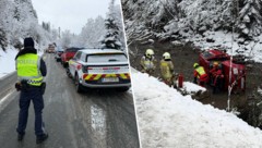 Die Landesstraße wurde aufgrund des Unfalls zwischenzeitlich komplett gesperrt.