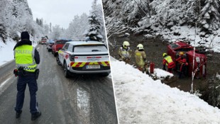Die Landesstraße wurde aufgrund des Unfalls zwischenzeitlich komplett gesperrt.