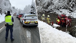 Die Landesstraße wurde aufgrund des Unfalls zwischenzeitlich komplett gesperrt.
