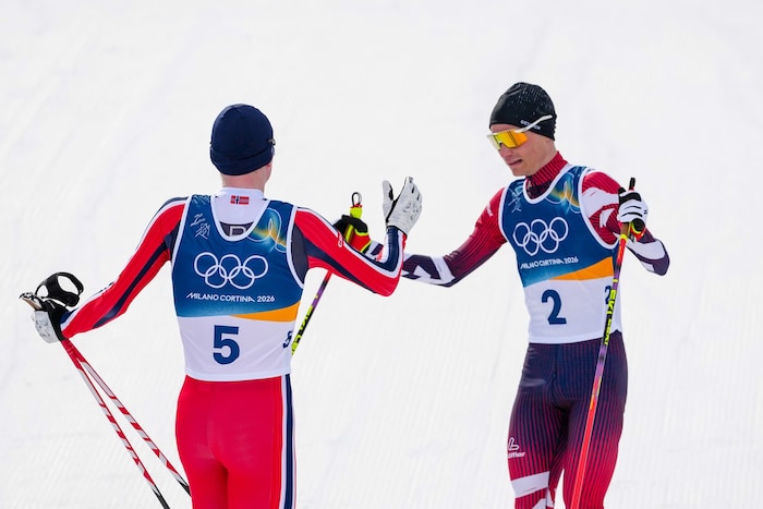 Lamparter (re.) musste sich nur Oftebro geschlagen geben.