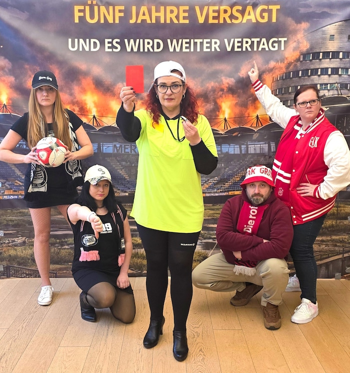 Claudia Schönbacher als Schiri im Grazer Stadion-Streit