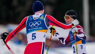 Johannes Lamparter (rechts) muss sich erneut knapp Jens Luraas Oftebro geschlagen geben – hat ...