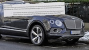 Auch dieser Bentley-SUV muss nicht in Österreich umgemeldet werden bzw. versichert sein.