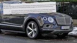 Auch dieser Bentley-SUV muss nicht in Österreich umgemeldet werden bzw. versichert sein.