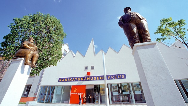 Die Schau von Oliver Schopf ist im Karikaturmuseum Krems zu sehen.