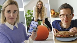 Verena Schaupp, Michaela Holzinger und Jakob Traby (v. l.) sind bei der Fasten-Challenge dabei.