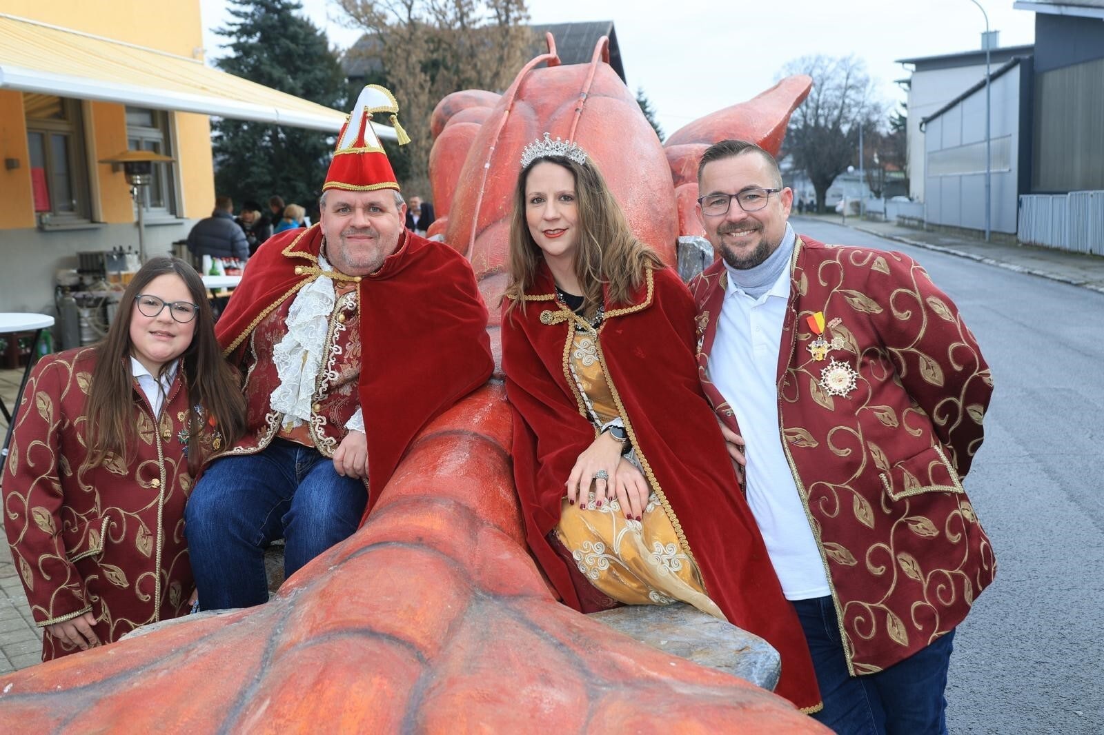 Das Prinzenpaar der Faschingsgilde „Die Krebsler“ hielt Hof