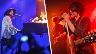 Muhrer beim ESC-Auftritt 2015 (li.). Heuer will er es an Nikotins Seite erneut versuchen.