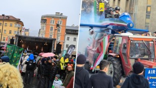 In Innsbruck (links) und in Sillian fand der Fasching am Dienstag einen fröhlichen Ausklang.