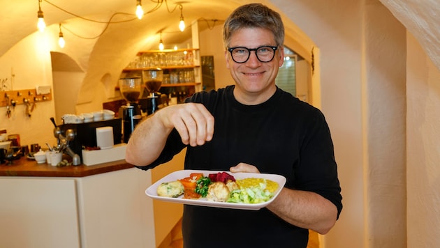 Patrick Sellier kocht nach dem Prinzip, dass alle Geschmacksrichtungen vorkommen.