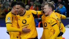 Großer Jubel bei den siegreichen BVB-Kickern