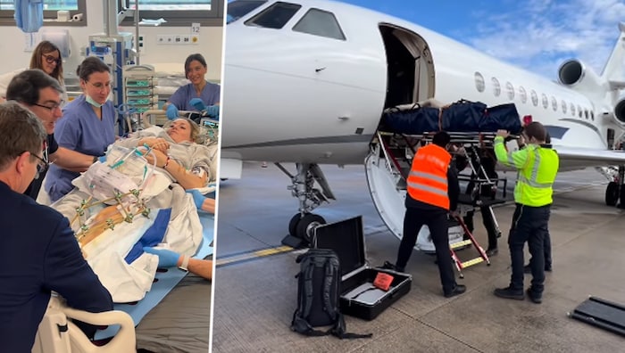 Lindsey Vonn reiste nach ihrem Sturz in die Heimat.