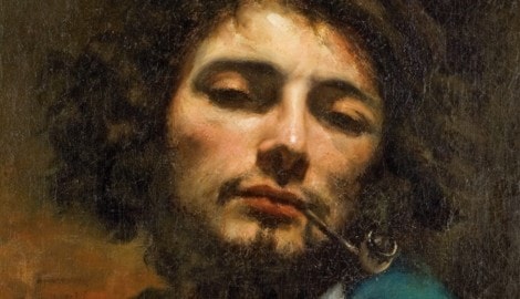 Selbstporträt von Gustave Courbet. 