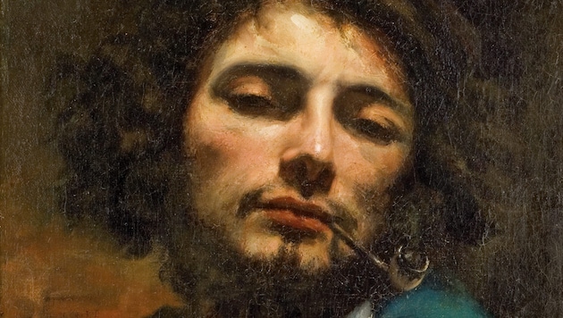 Selbstporträt von Gustave Courbet.