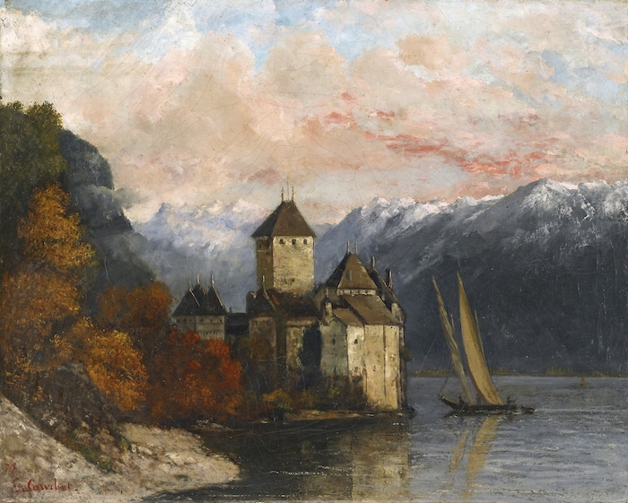 Gustave Courbet, „Le Château de Chillon | Das Schloss Chillon“, 1874
