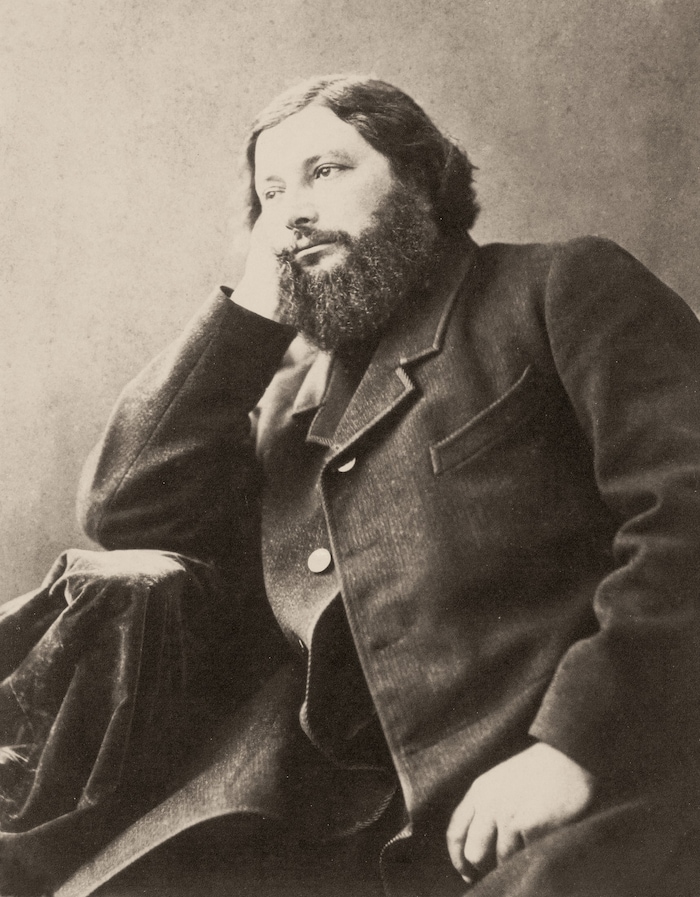 Gustave Courbet im Jahr 1866, fotografiert von Félix Nadar