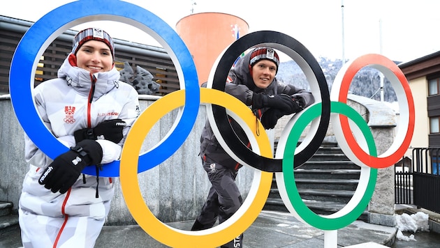 Hiemer (li.) & Verbnjak gehen auf Medaillenjagd – Mittwoch im Single, Samstag im Mixed.