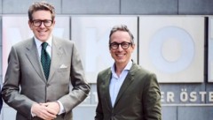 Mahrer (Mitte) holte Peter L. Eppinger (rechts) erst im September vorigen Jahres.