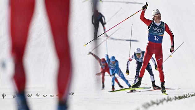 Johannes Hösflot Kläbo jubelte erneut.