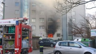 Die Erdgeschosswohnung stand in Vollbrand.