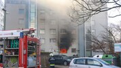 Die Erdgeschosswohnung stand bereits in Vollbrand und brannte vollkommen aus