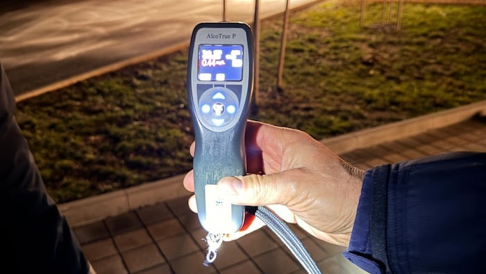 Mehr als erlaubt: 0,44 mg/l bedeutet 0,88 Promille.