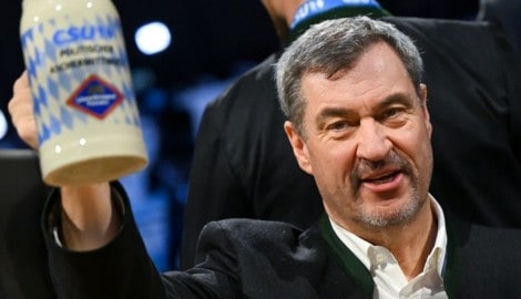 CSU-Parteivorsitzender Markus Söder holte am Aschermittwoch vor 4000 Zuhörern in Passau wieder ...