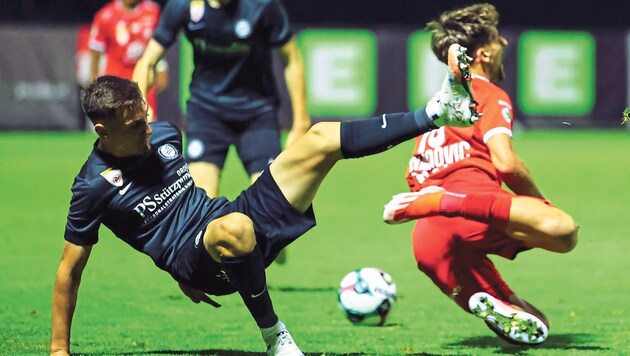 Das Derby im Herbst gewann Kapfenberg gegen Sturm II mit 2:1.