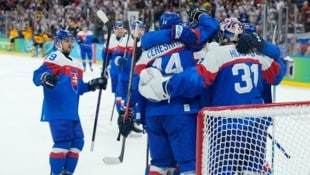Jubel bei der Slowakei: Sie stehen im Halbfinale bei den Olympischen Spielen.