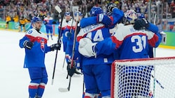 Jubel bei der Slowakei: Sie stehen im Halbfinale bei den Olympischen Spielen.
