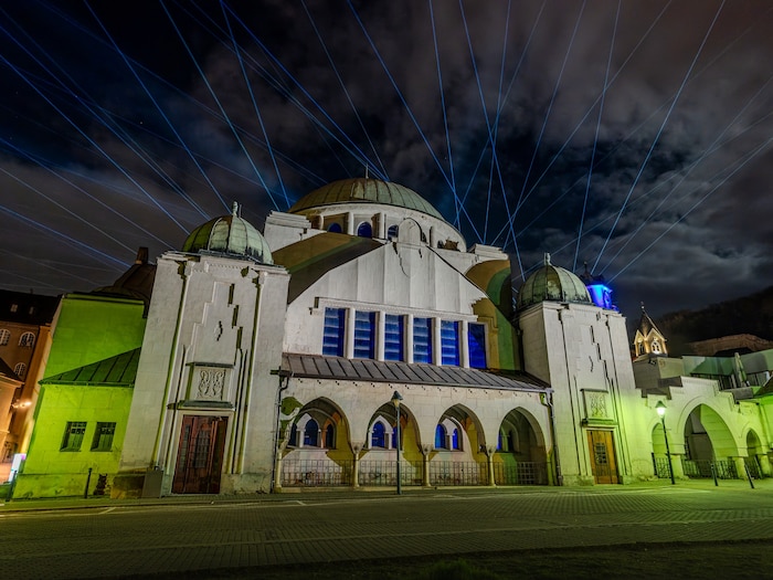 Die Synagoge von Trenčín, erbaut zwischen 1912 und 1913.