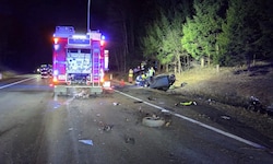 Großeinsatz für die Feuerwehr: Beim Unfall in Friedberg kam ein 52-jähriger Mann ums Leben 