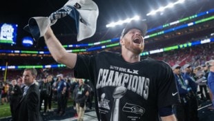 Sam Darnold, Quarterback der Seattle Seahawks, die wohl bald einen neuen Besitzer haben werden …