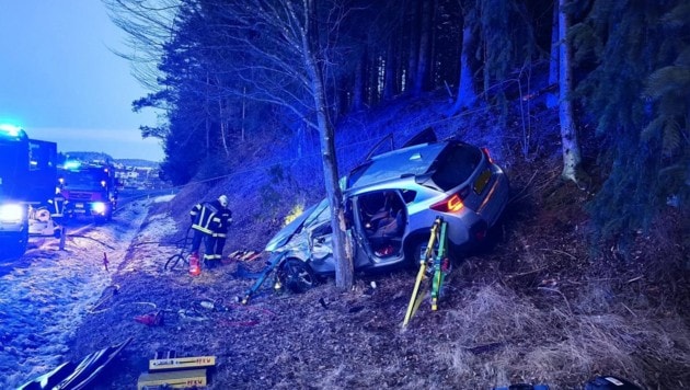 Die Feuerwehr musste den Verletzten bergen.