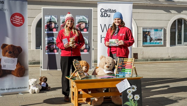 Sarah Lerchster (re) von youngCaritas und Bettina Zangl-Jagi von der Auslandshilfe