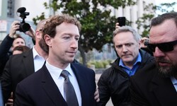 Mark Zuckerberg beim Verlassen des Gerichtssaals
