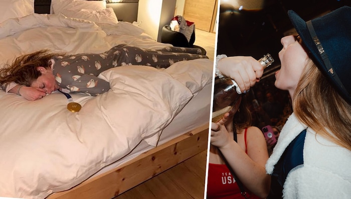 Nach ihrem Besuch im Austria House wartete auf Mikaela Shiffrin nur noch eine „Pyjama-Party“.