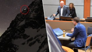 Das Drama spielte sich in der Nacht auf den 19. Jänner 2025 ab. Rechts der Angeklagte beim ...