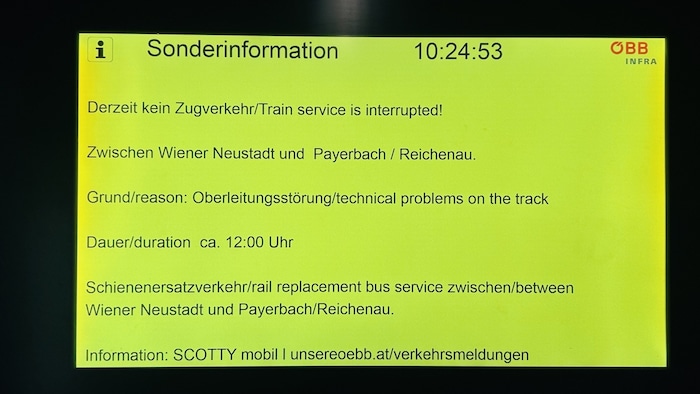 Voraussichtlich um 12 Uhr soll der Schaden behoben sein.