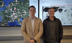 Andreas Tiroch vom Bundeskriminalamt und Manfred Resch vom Landeskriminalamt Steiermark