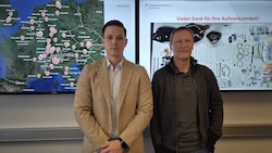 Andreas Tiroch vom Bundeskriminalamt und Manfred Resch vom Landeskriminalamt Steiermark