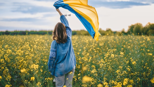 Vertriebene Ukrainer nehmen das Angebot an Deutschkursen engagiert in Anspruch.