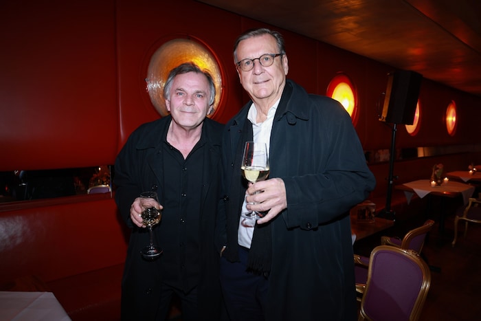 Salzburgs Intendant Markus Hinterhäuser mit dem Medienmanager Hans Mahr