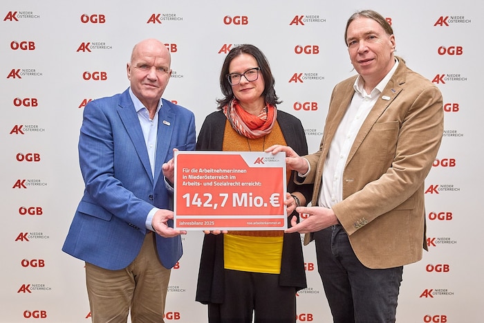 AKNÖ-Präsident Markus Wieser mit den Experten