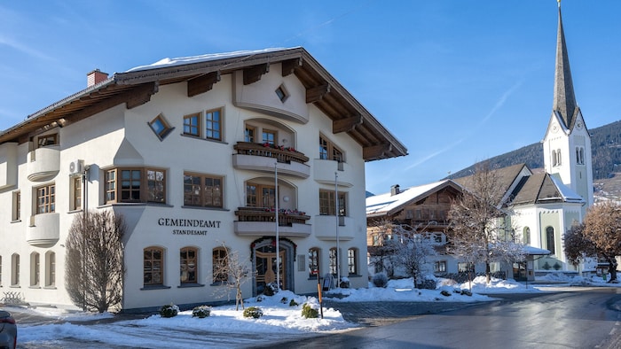 Der Ortskern von Hollersbach