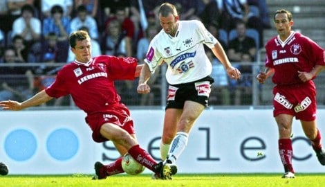 Sturms Rekordtorjäger Mario Haas nahm Neo-Stürmer Wilson unter die Lupe.