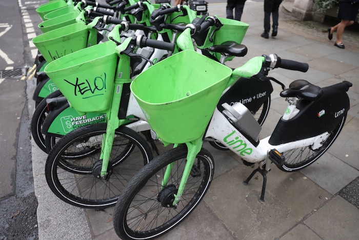 Die Räder werden vom Anbieter Lime sein, aber etwas anders aussehen.