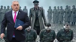 Ungarns Regierungschef Viktor Orbán warnt mit dramatischen Bildern davor, seinem Kontrahenten ...